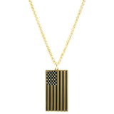 Flag Pendant - 14Kt Gold Plated