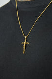 Crucifix Pendant - 14Kt Gold Plated