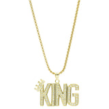 King Pendant - 14Kt Gold Plated