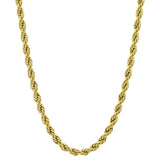 Rope Chain 5mm - 14Kt Gold Plated