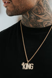 King Pendant - 14Kt Gold Plated